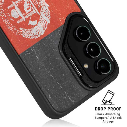 Afghanistan Flag Distressed Galaxy S25 Kickstand Case